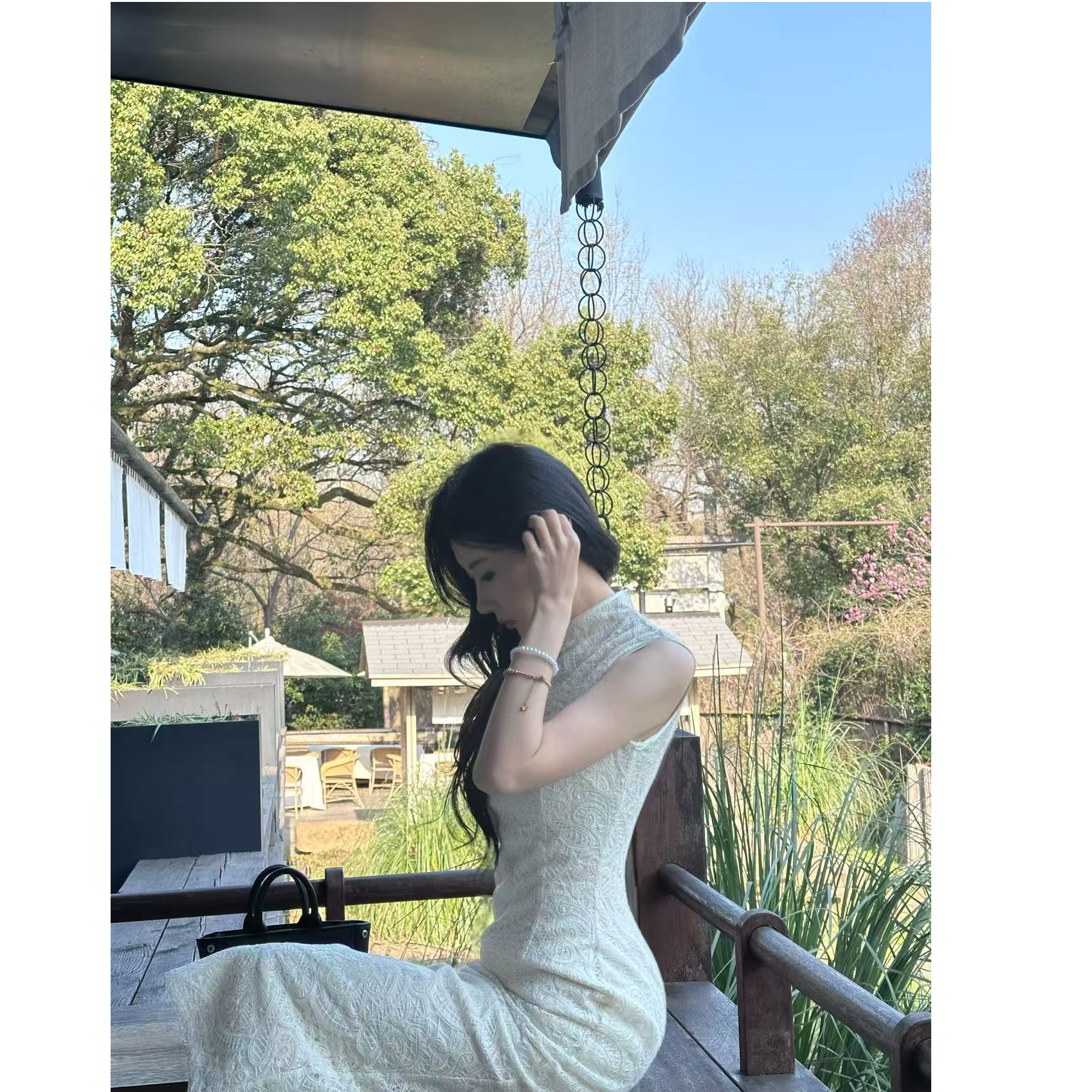 【情书】春夏雕花重工气质显瘦修身旗袍