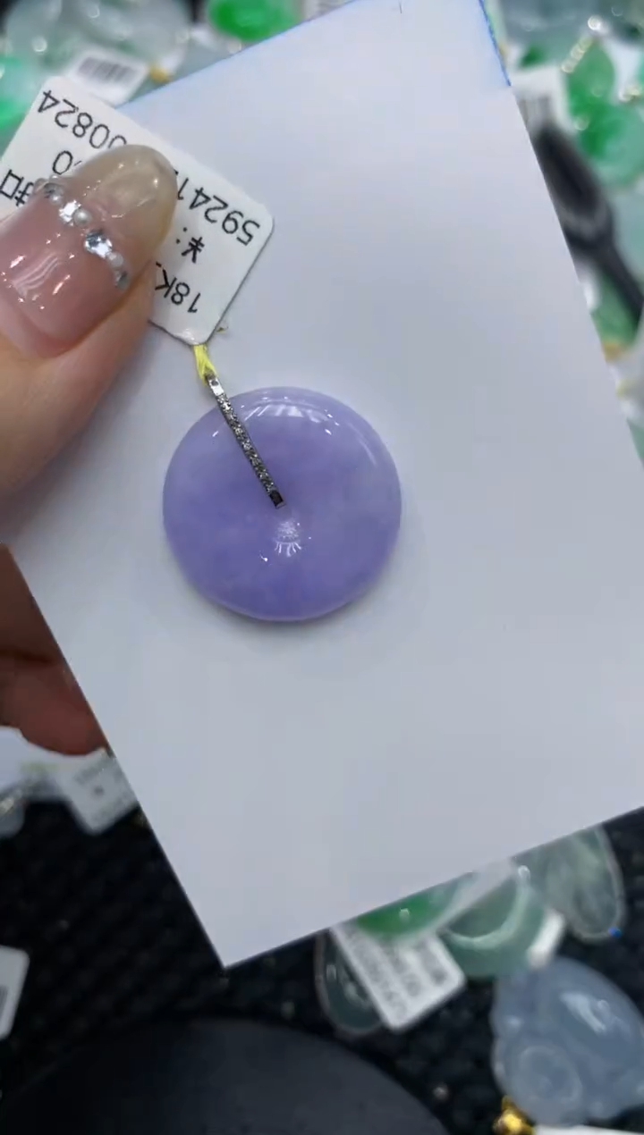 【闪购商品】翡翠颈饰18K金镶嵌222222222