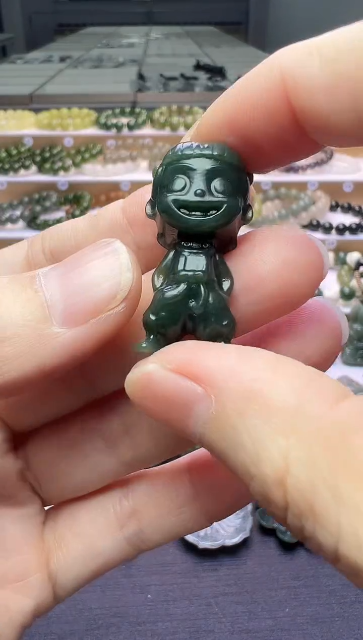 颈饰未镶嵌和田玉67号链接会绑好绳子配好和田玉顶珠