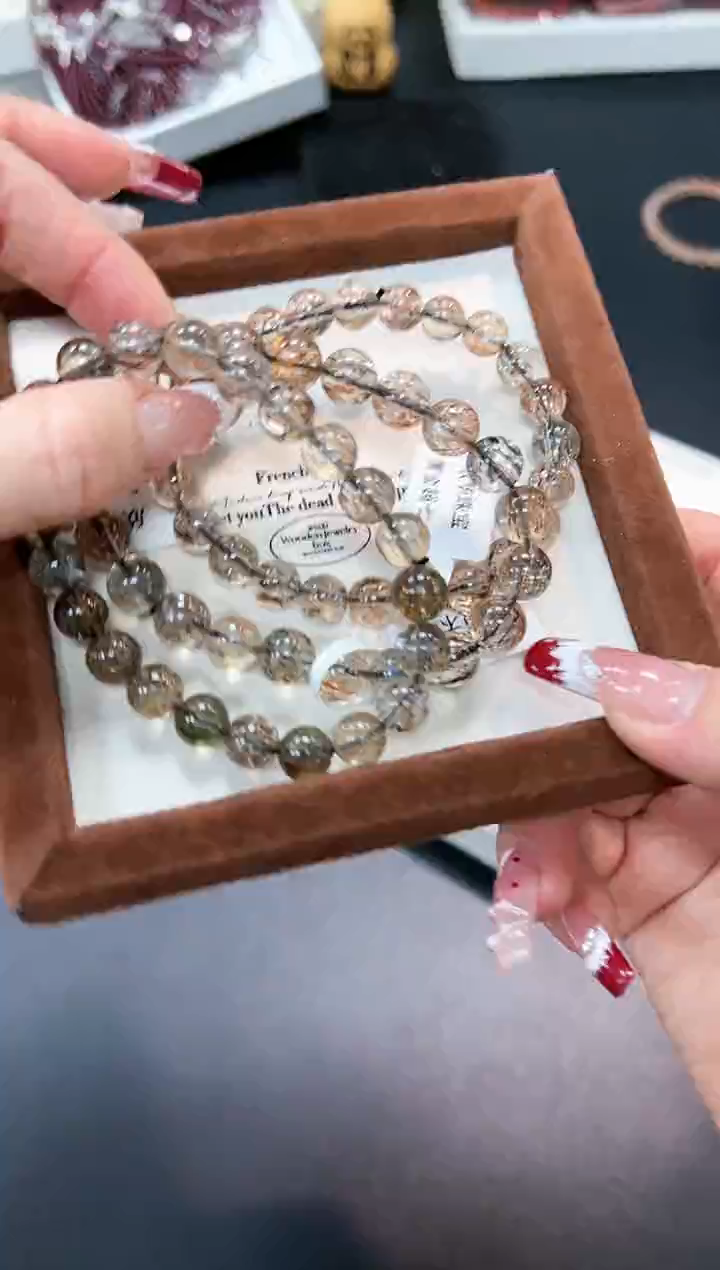 【闪购商品】水晶手串未镶嵌61g多样性发其一/1条9mm默认微瑕