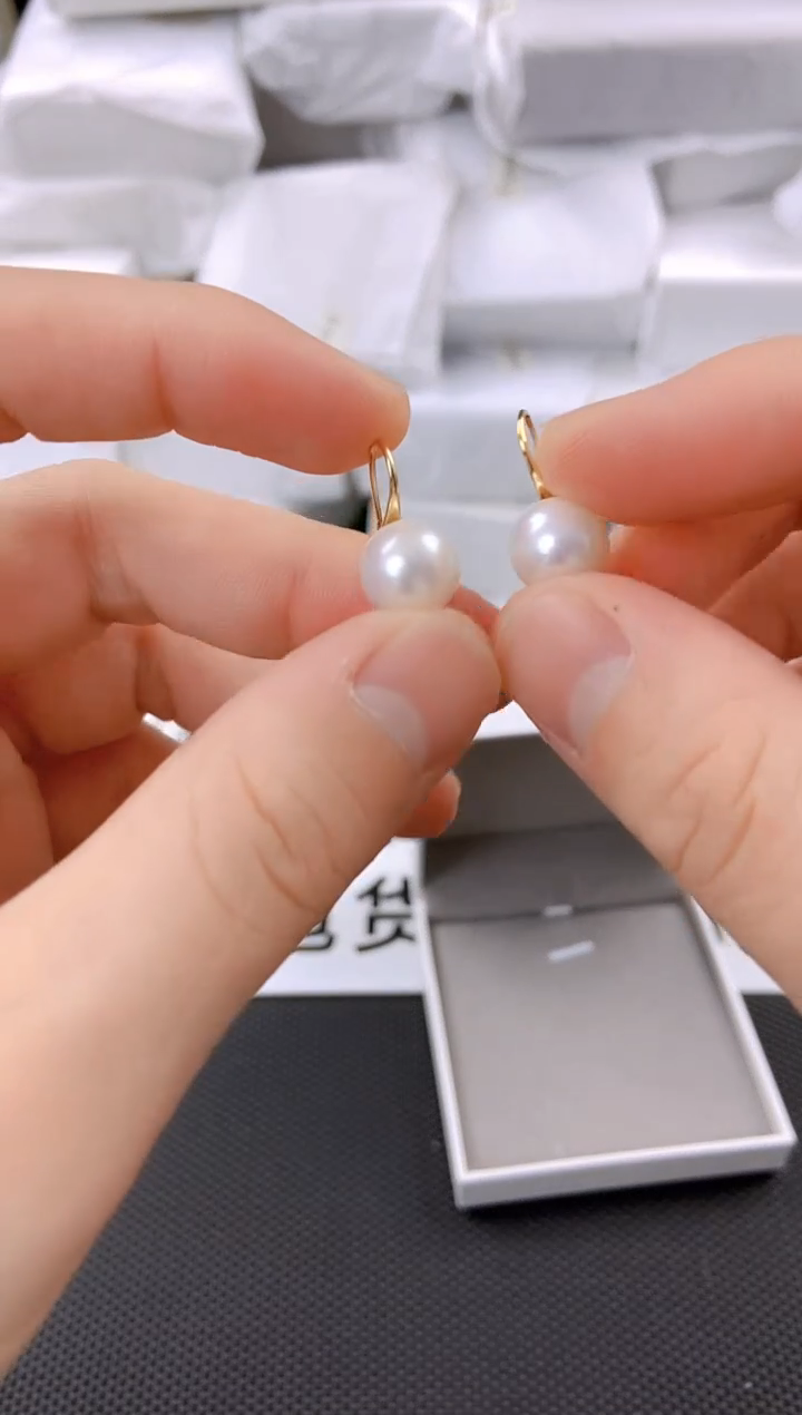 未镶嵌耳饰淡水珍珠ed1033