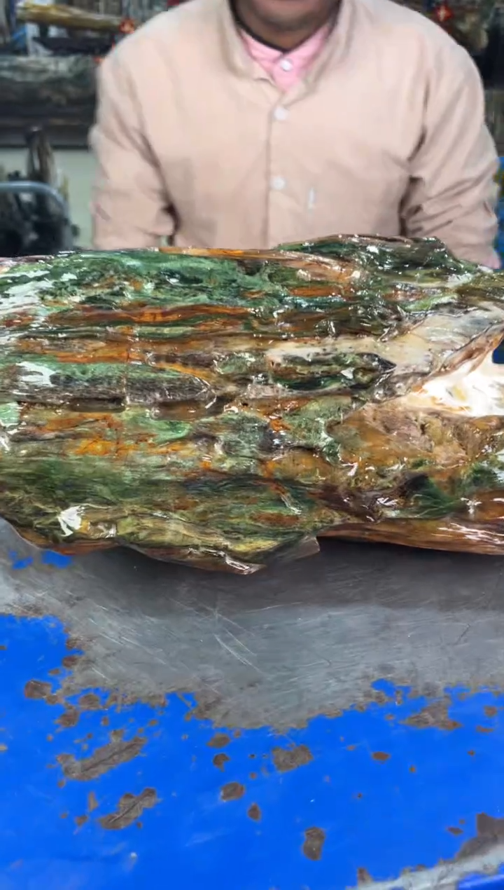 【闪购商品】硅化玉摆件未镶嵌82