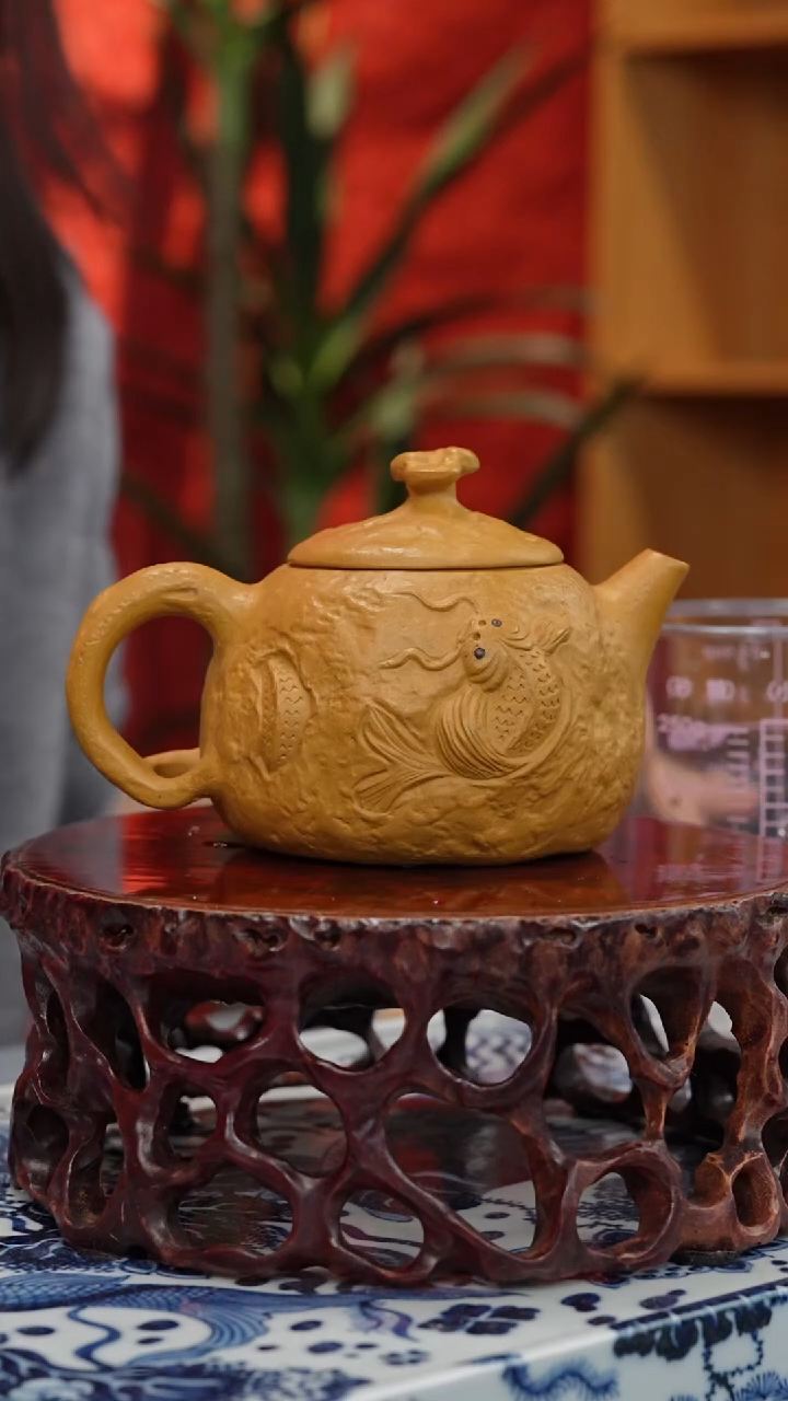 【闪购商品】紫砂茶壶【头哥手工壶】鱼化龙