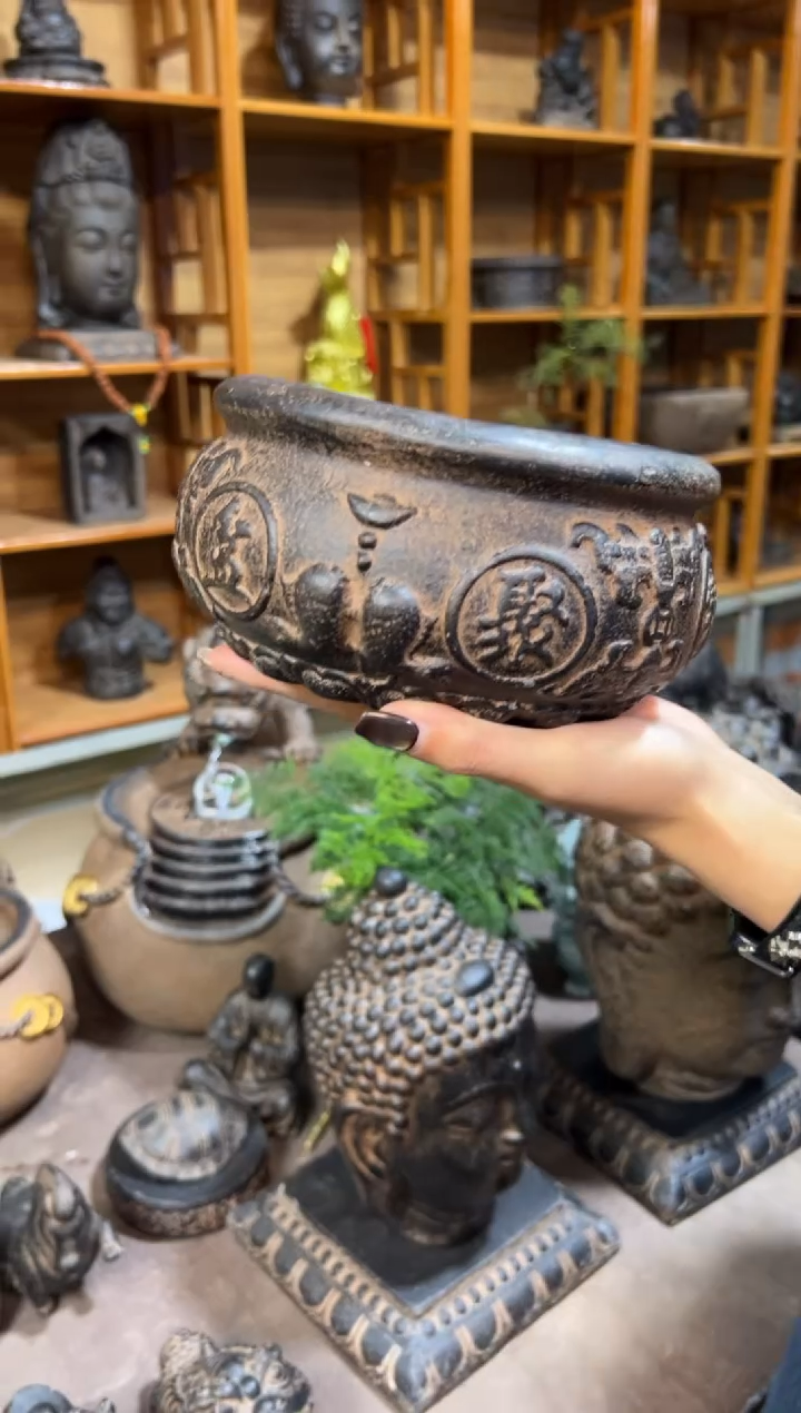 陶土【火山泥】聚宝盆