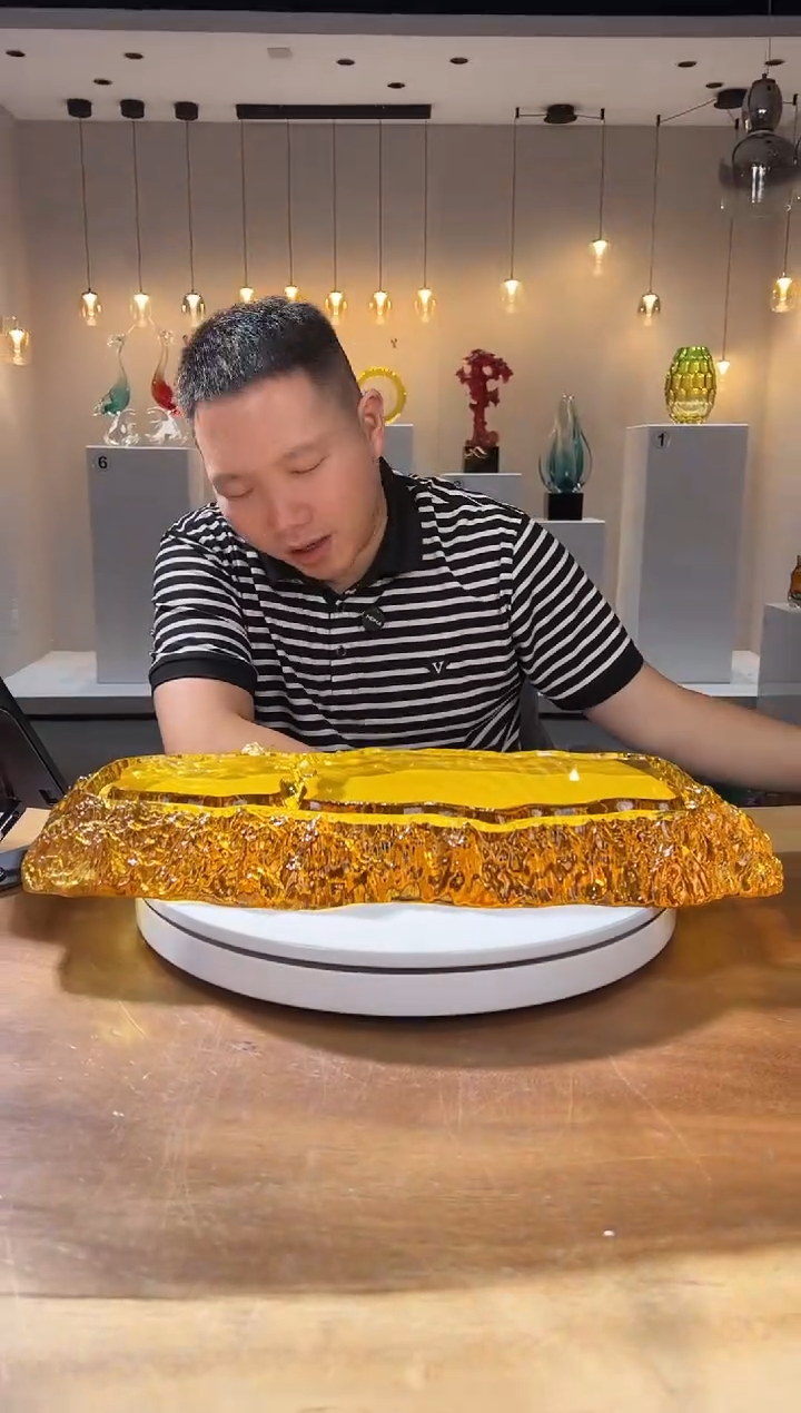 【闪购商品】茶宠巴比特美学 山河 琥珀金