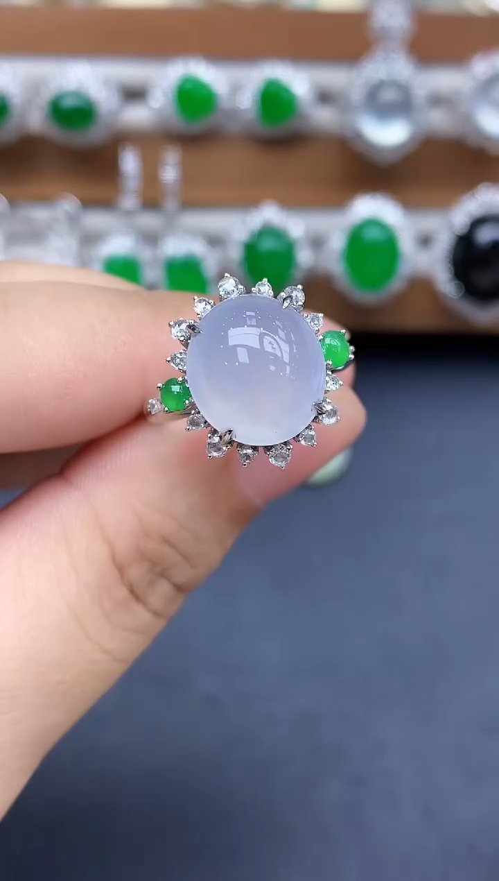 18K金镶嵌戒指翡翠477-中国好珍宝