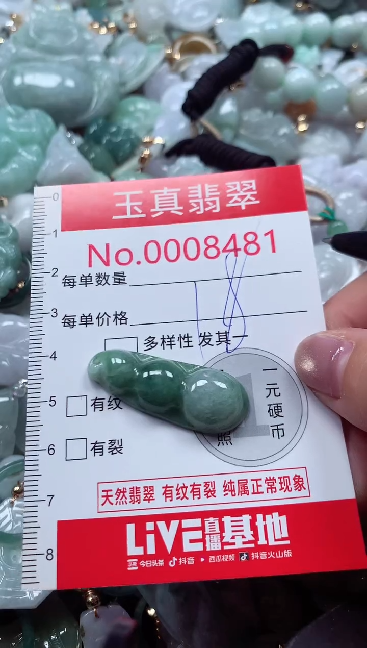 吊坠(不含链)未镶嵌翡翠8481