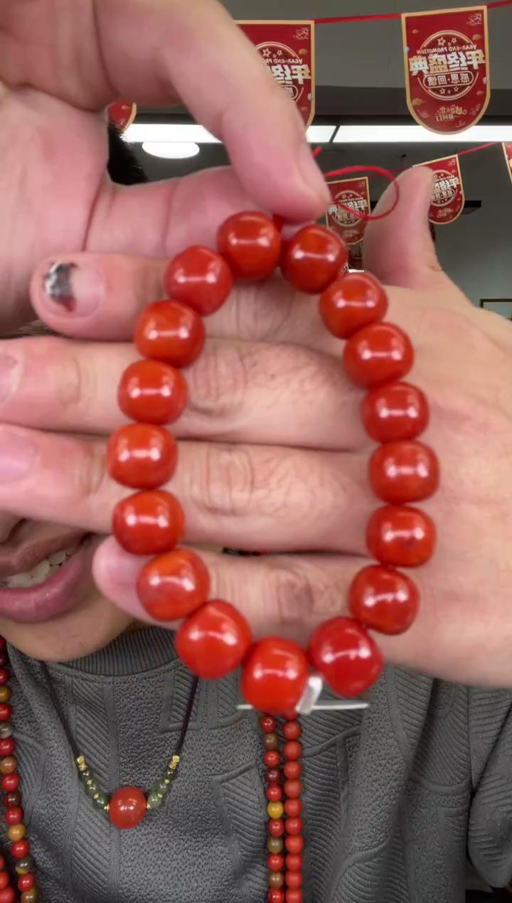 【闪购商品】南红玛瑙A06未镶嵌12MM瓦西老型单圈多样性发一件