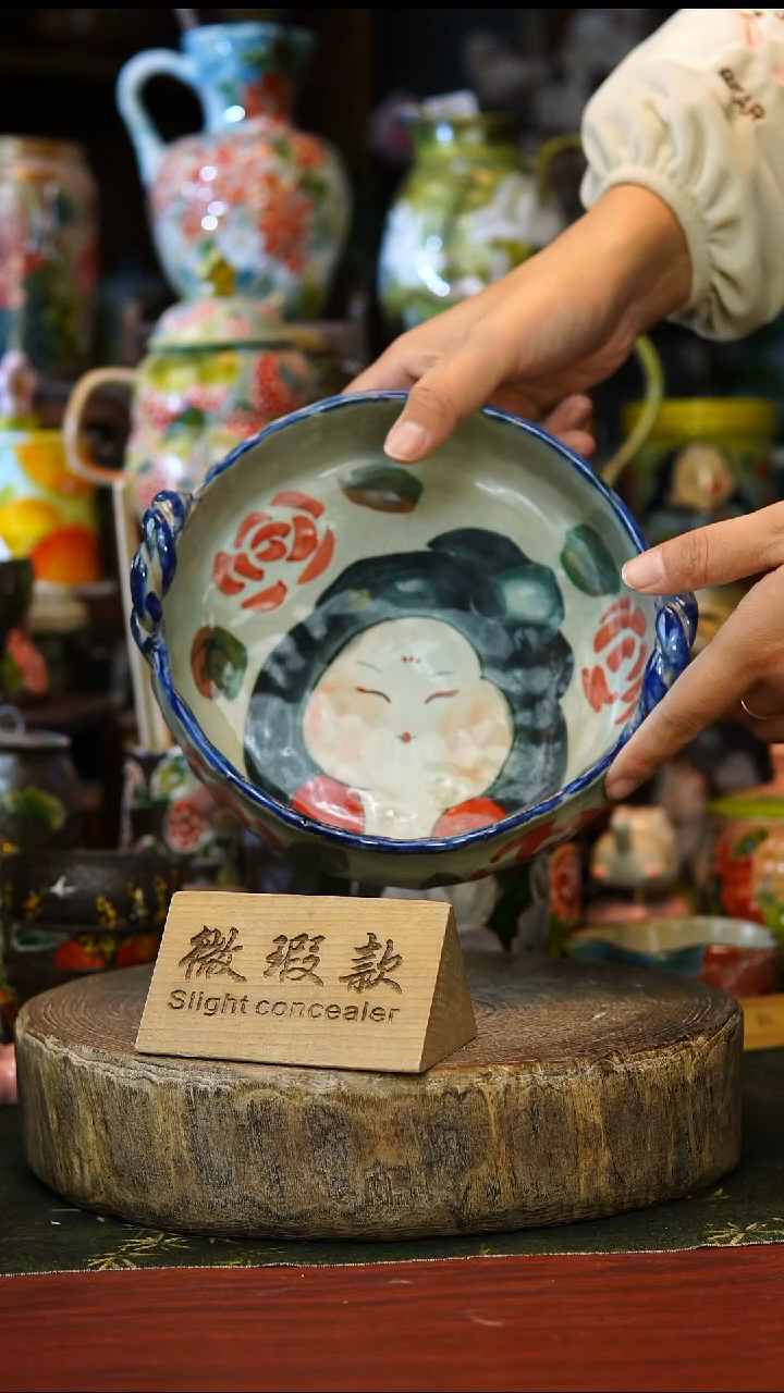 陶瓷198景德镇手工手绘釉下彩