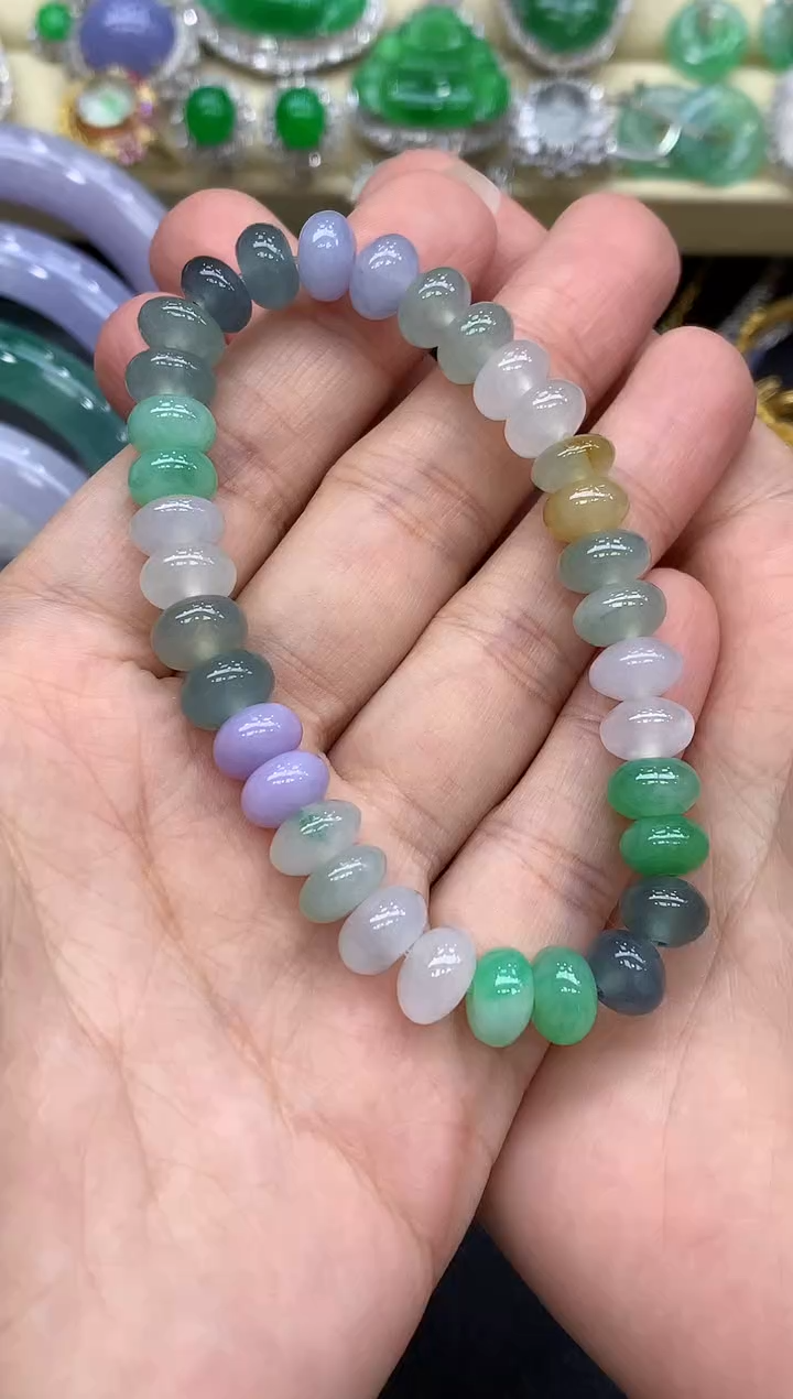 未镶嵌手串翡翠147-中国好珍宝