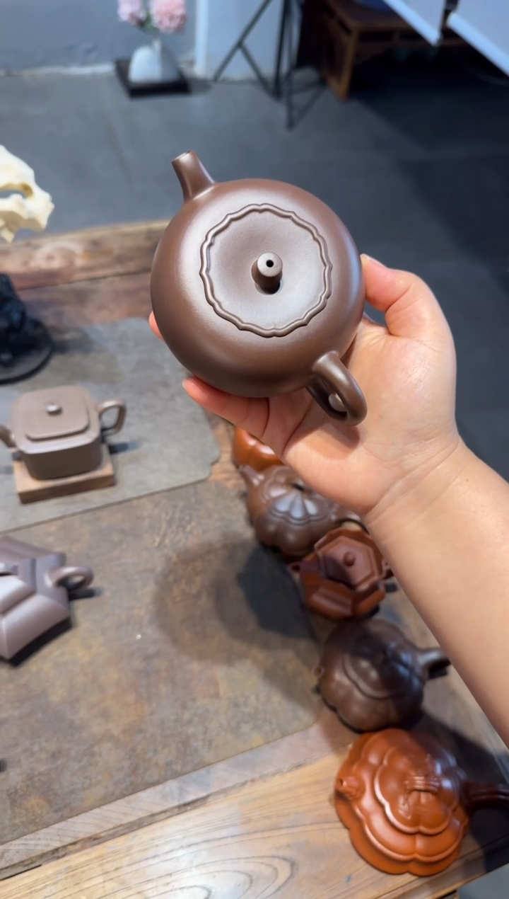 茶壶紫砂双**铁柿柿如意