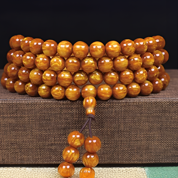 金丝楠108*10mm颗多圈文玩手串