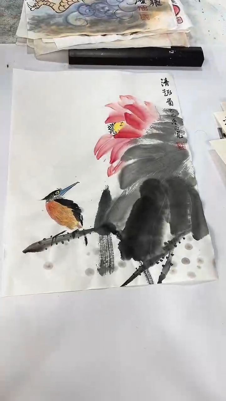 国画直播福利/国画/花鸟