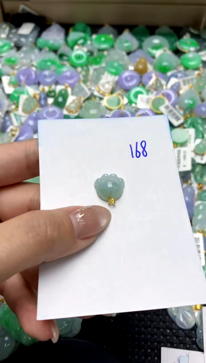 【闪购商品】翡翠颈饰18K金镶嵌1111111111111111