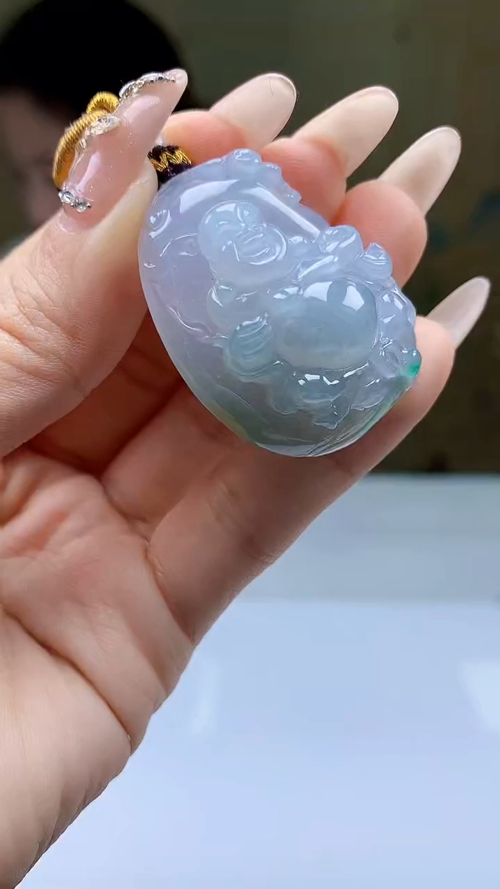 【闪购商品】定制翡翠未镶嵌4902ty-毛货挂件213