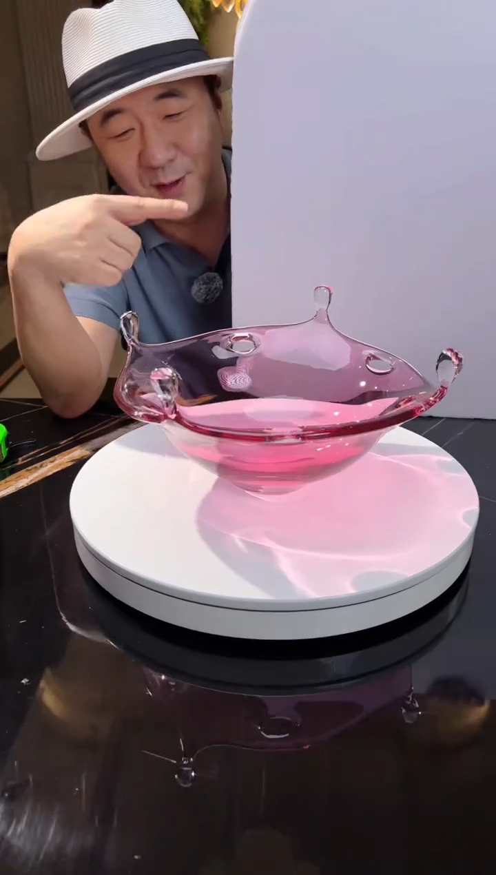 茶宠AJ1011159金红水滴果盘