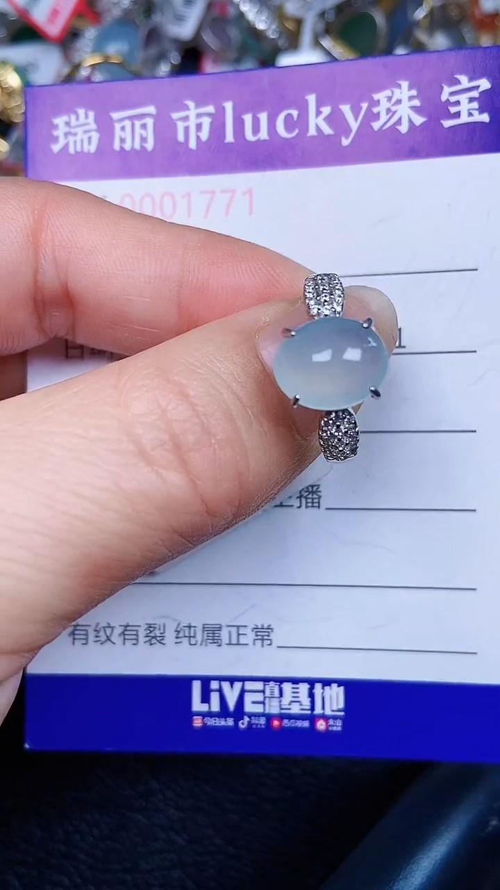 颈饰银S925镶嵌翡翠1771