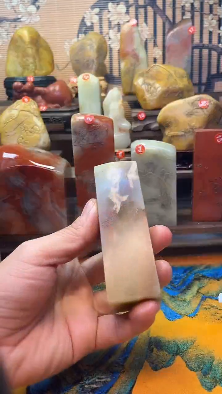 寿山石印石往****）寿山石印章材料