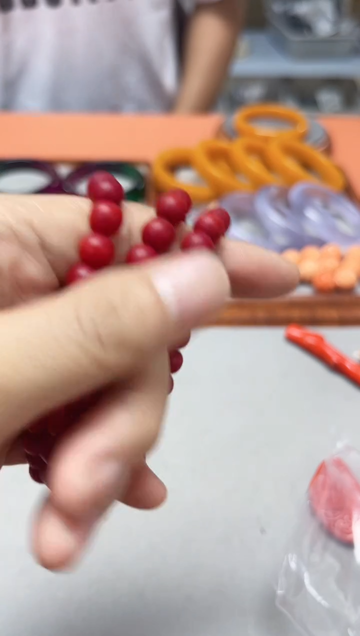 红色8mm手串随机发