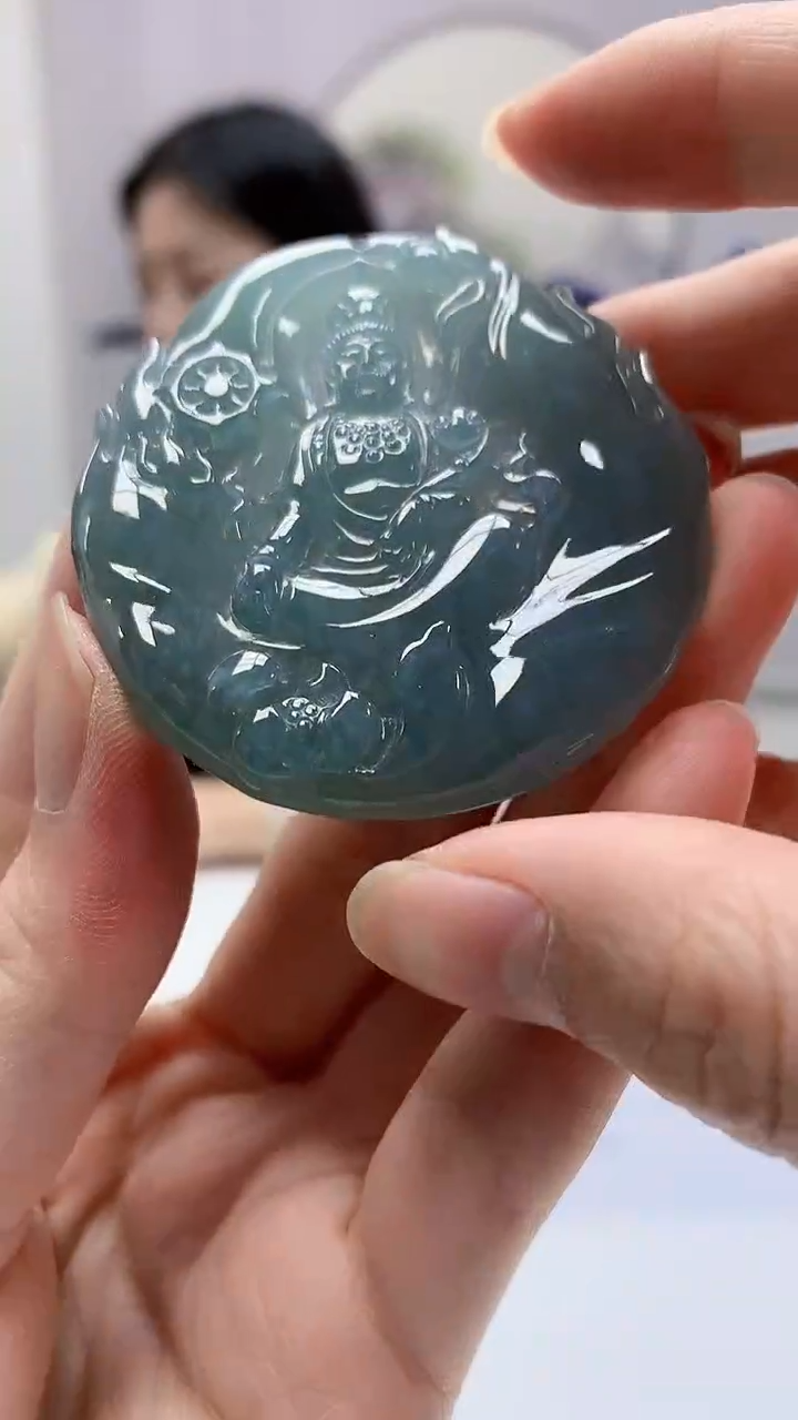【闪购商品】定制翡翠未镶嵌0405zm-毛货挂件43人物