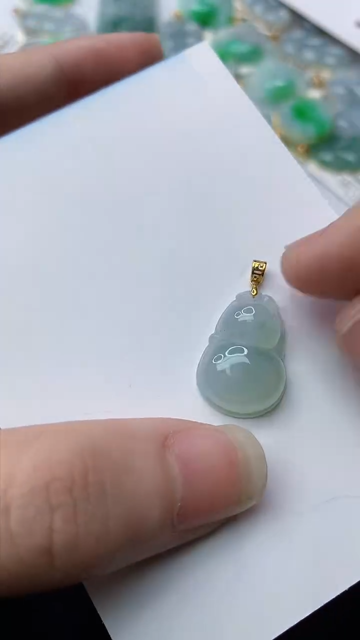 【闪购商品】翡翠颈饰18K金镶嵌34..........