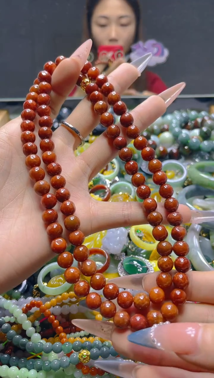 颈饰未镶嵌翡翠8MM