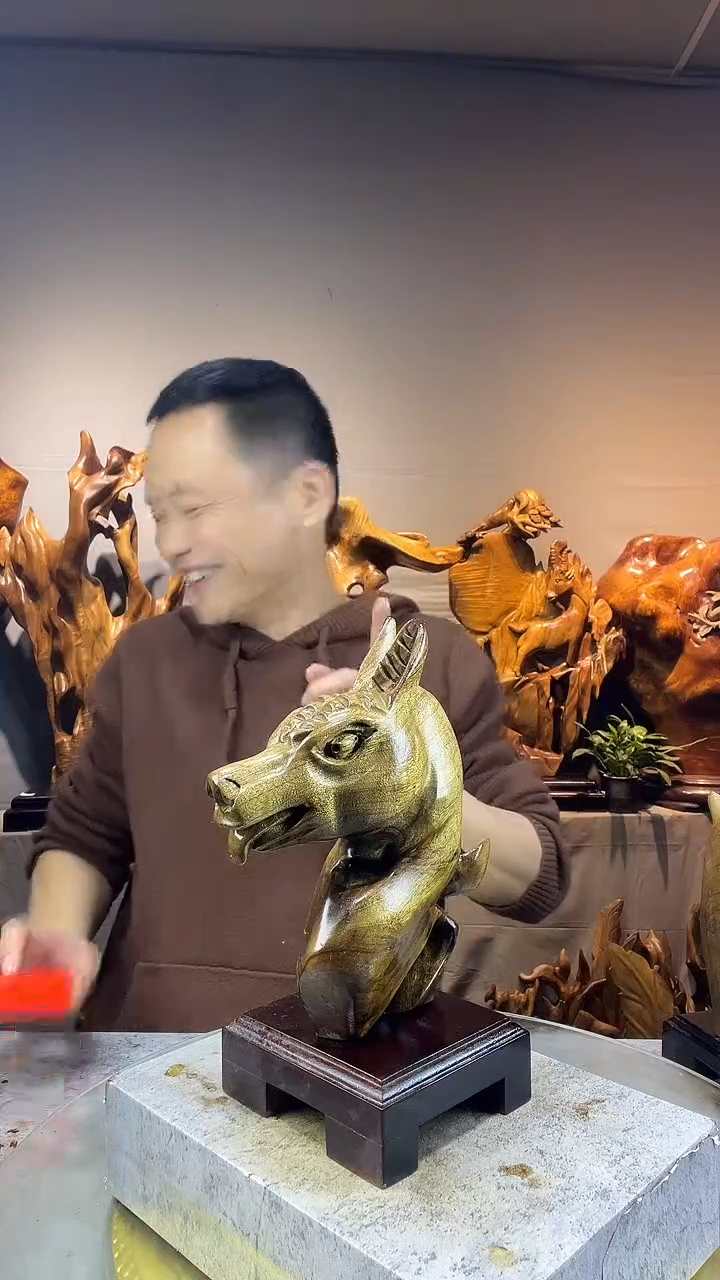 金丝楠储****赁小叶桢楠随行摆件61