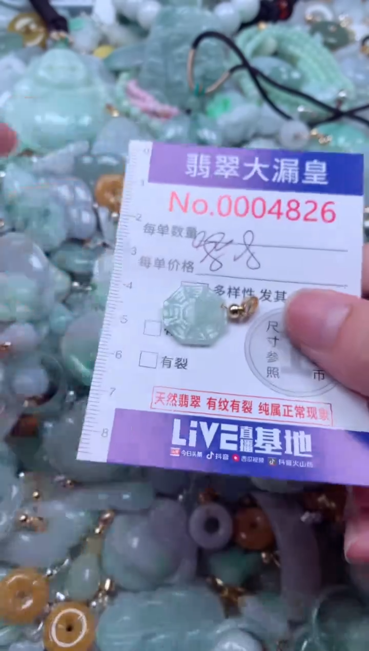 翡翠未镶嵌吊坠(不含链)4826