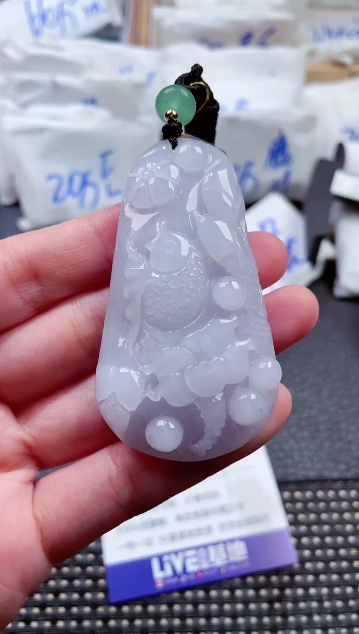 翡翠未镶嵌颈饰00004498