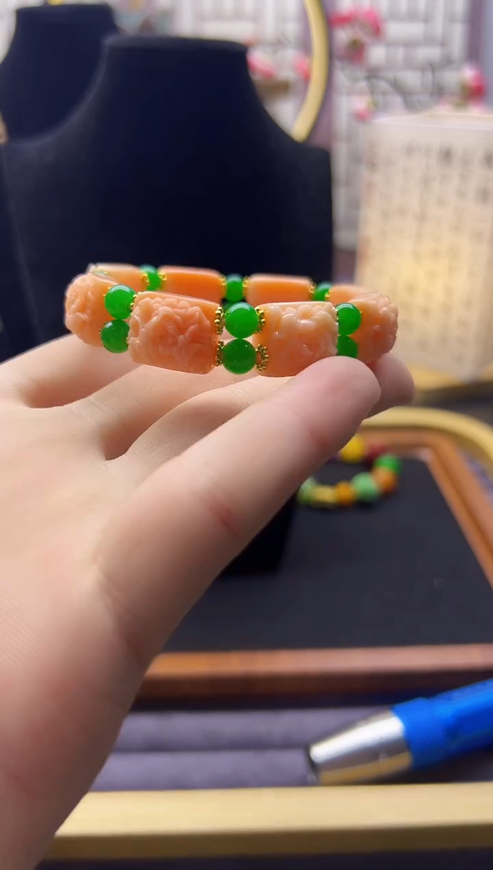 【闪购商品】玛瑙/玉髓颈饰14K金镶嵌S254        