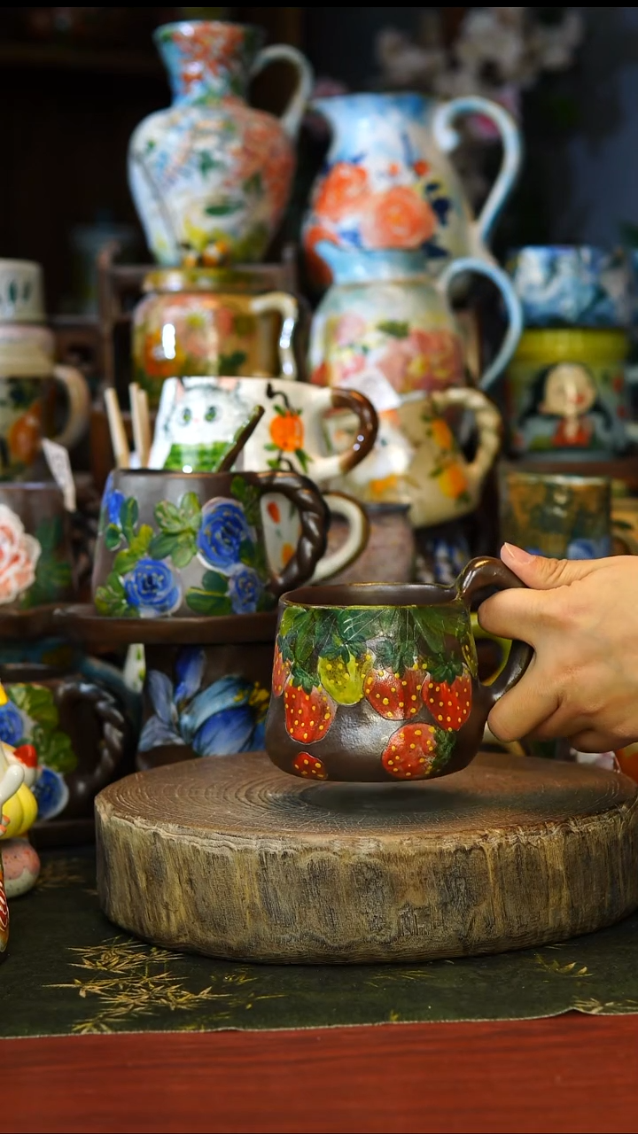 陶瓷68景德镇手工手绘釉下彩