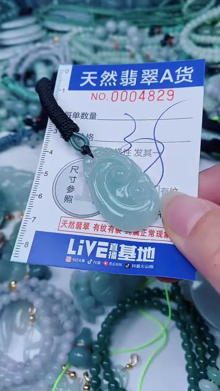 翡翠未镶嵌颈饰00004829