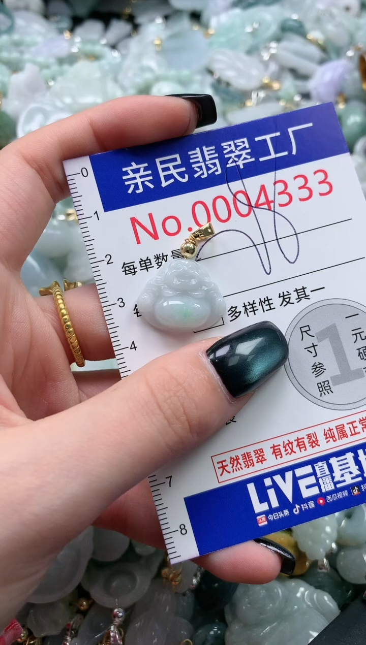 翡翠未镶嵌吊坠(不含链)4333