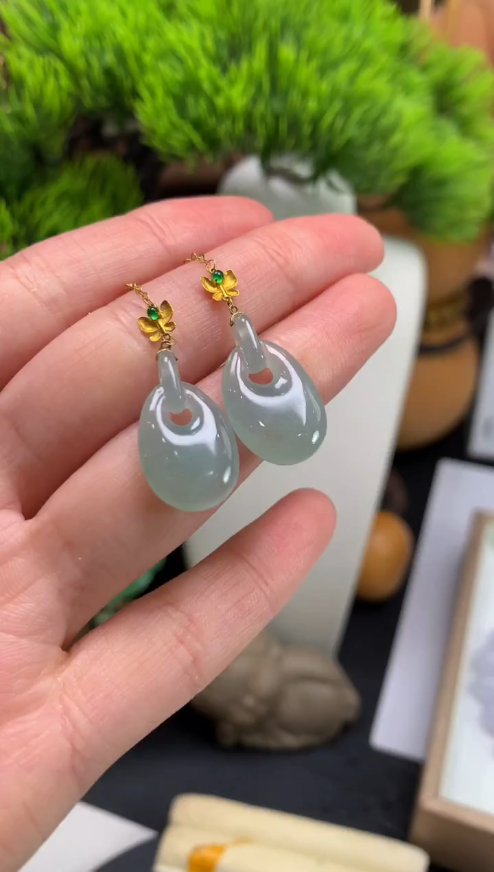 未镶嵌翡翠耳饰依****9-121130--