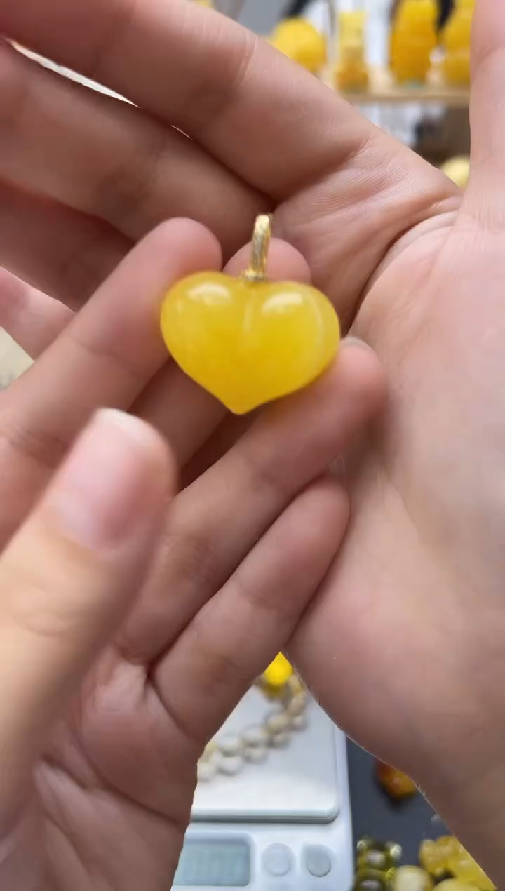 琥珀银S925镶嵌珠宝奇石131琥珀蜜蜡微瑕