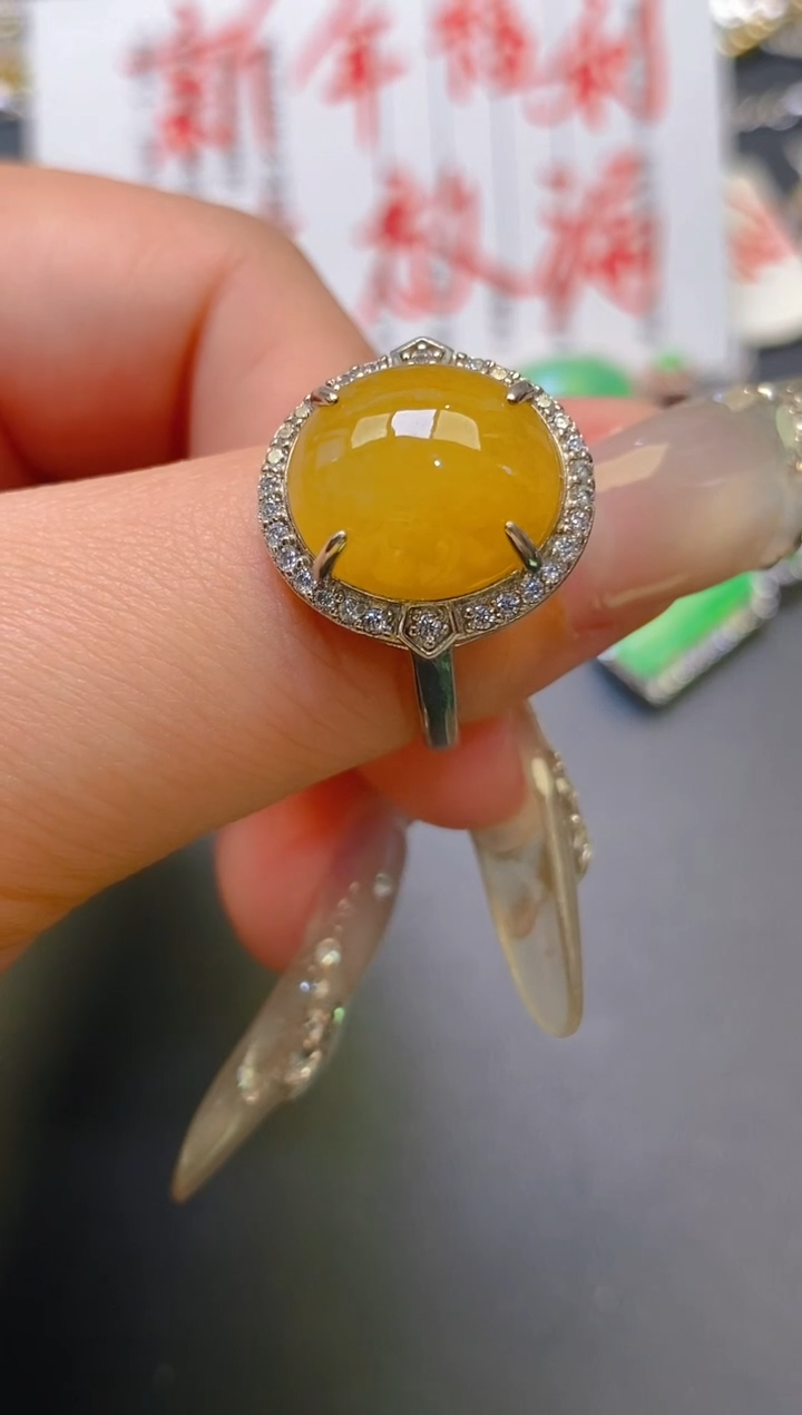 【闪购商品】翡翠耳饰银S925镶嵌天然A货翡翠1