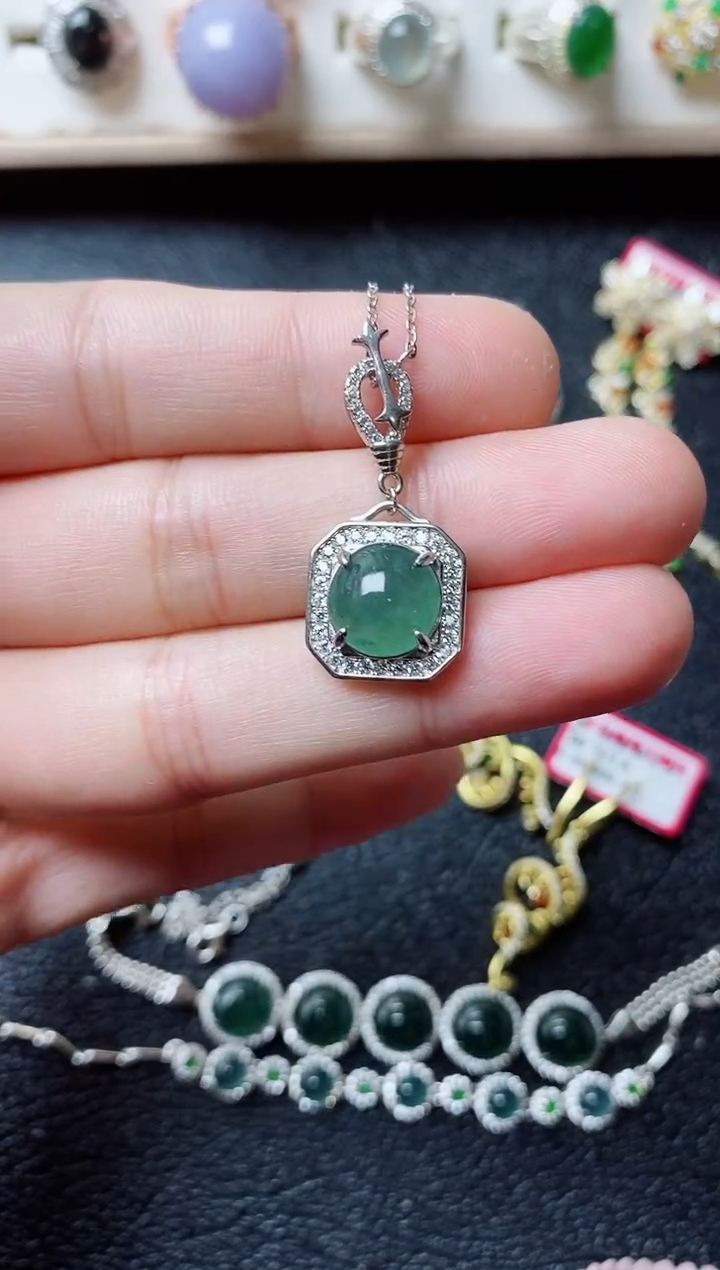 【闪购商品】翡翠戒指银S925镶嵌1211212