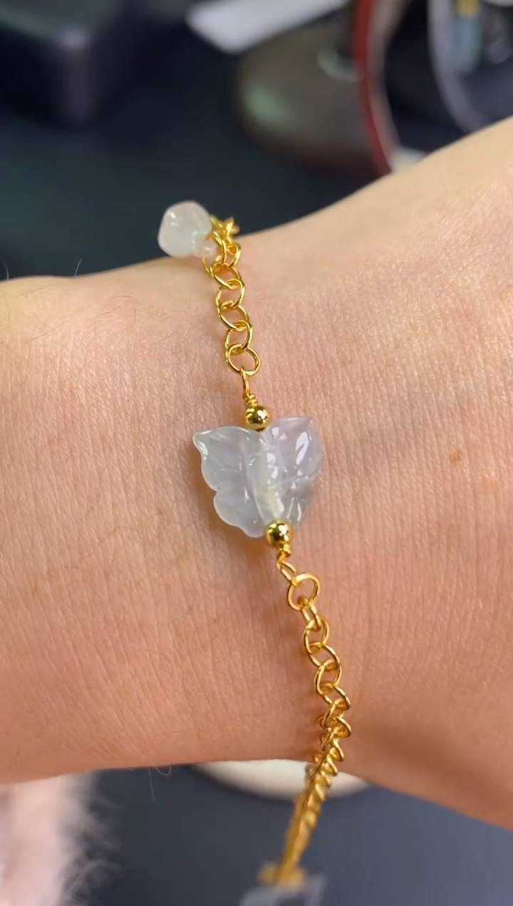 颈饰银S925镶嵌翡翠净货18074