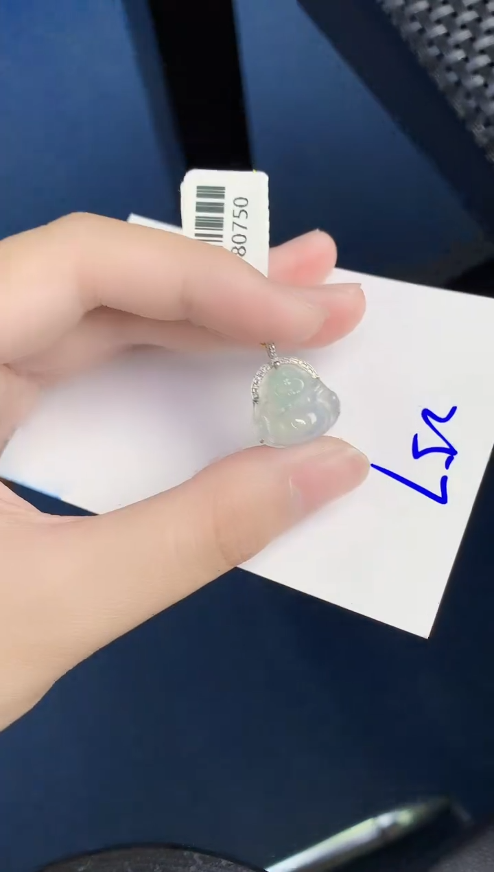 翡翠18K金镶嵌颈饰000000000