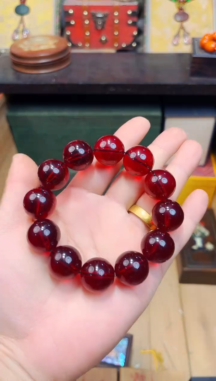 【闪购商品】血珀裸石未镶嵌F瑞哥专属高端精品010