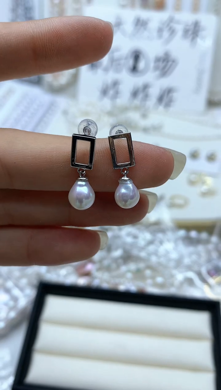 【闪购商品】淡水珍珠耳饰合金耳环