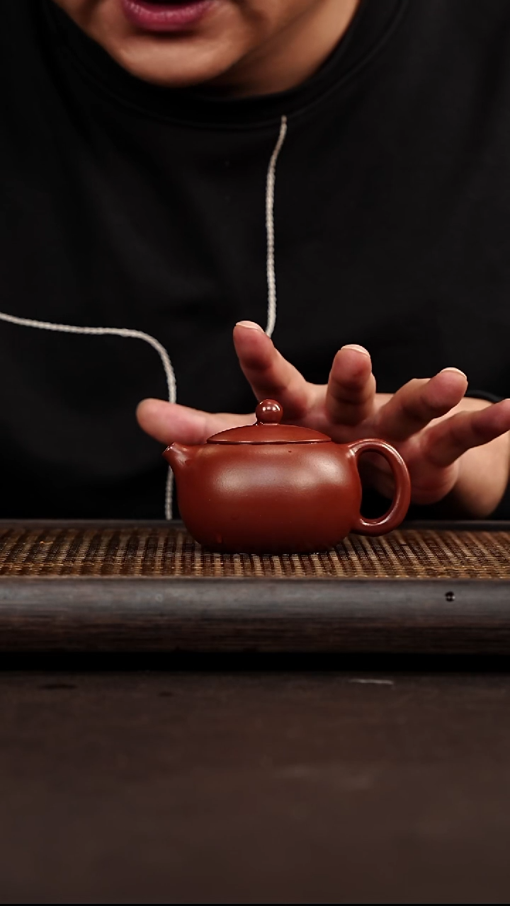 茶壶紫砂宜兴心悦紫砂   朱泥 西施