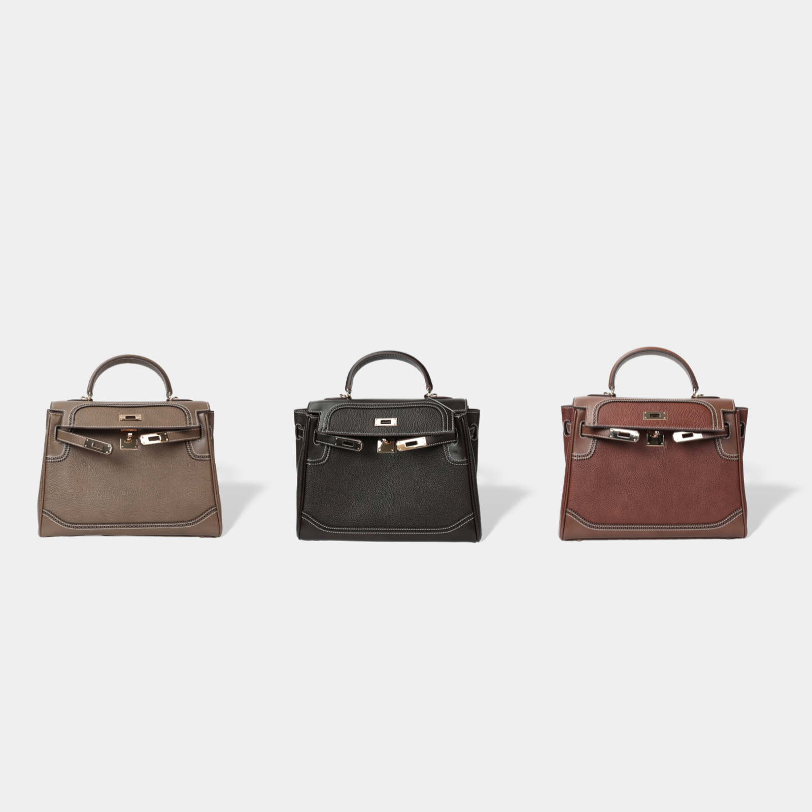 新款kl单肩手提锁扣女包时尚百搭包包女款通勤M10009