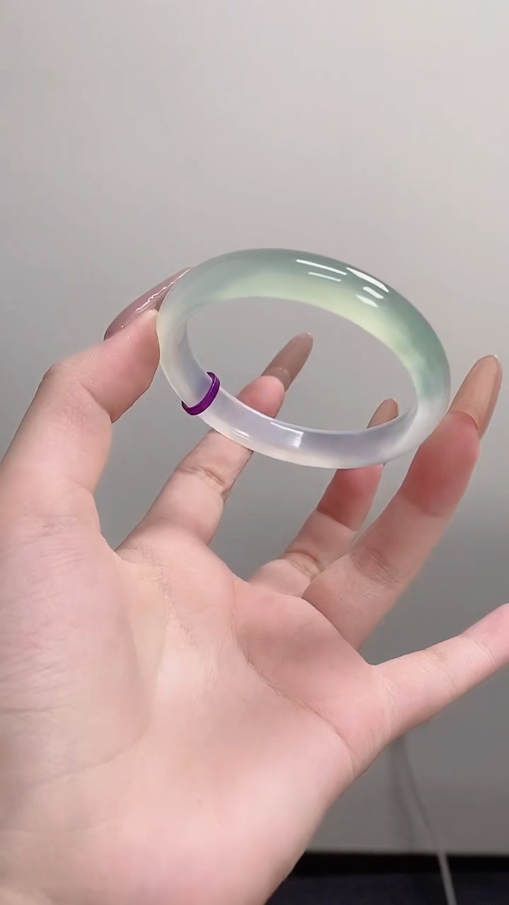 手镯玛瑙/玉髓未镶嵌54-55正圈半山水