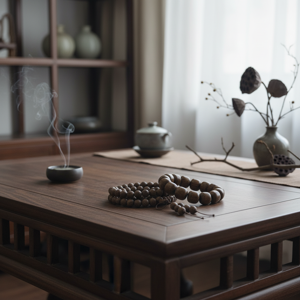 增香沉香木5001 （108颗+单圈）精品手串wm5001（无礼盒）