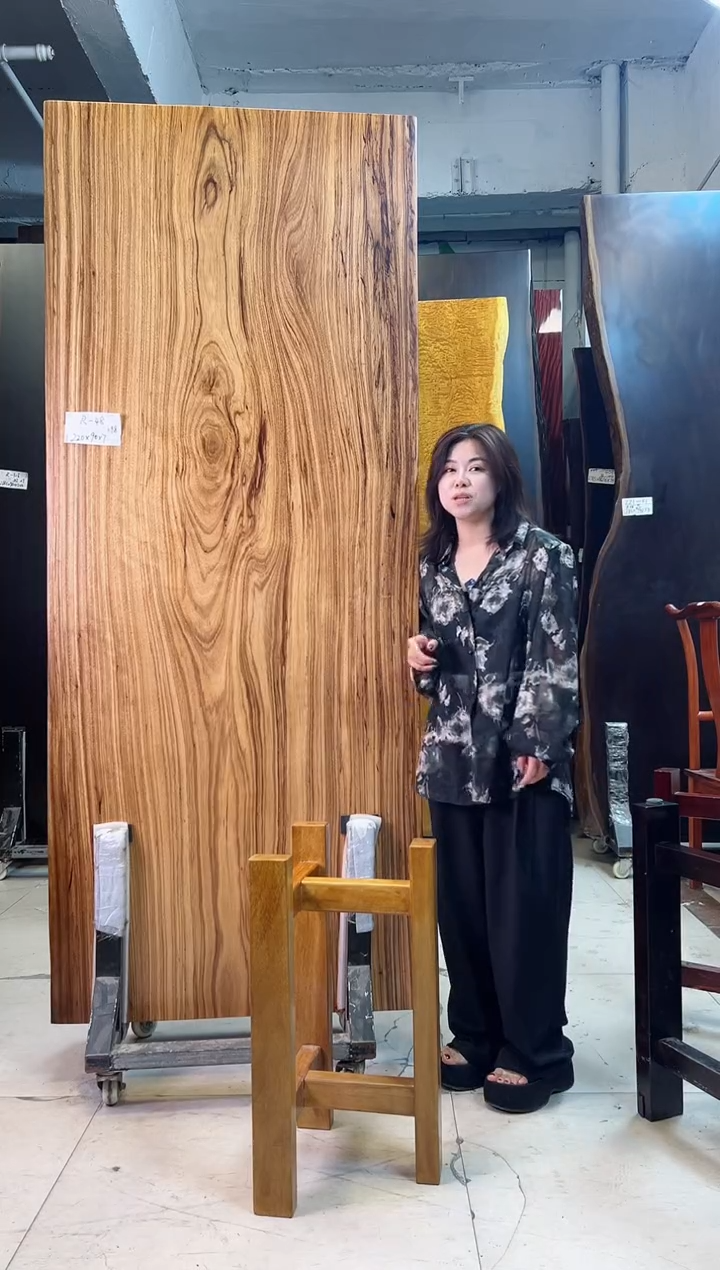 R-48乌金木220*90*7加黄三角支架*2