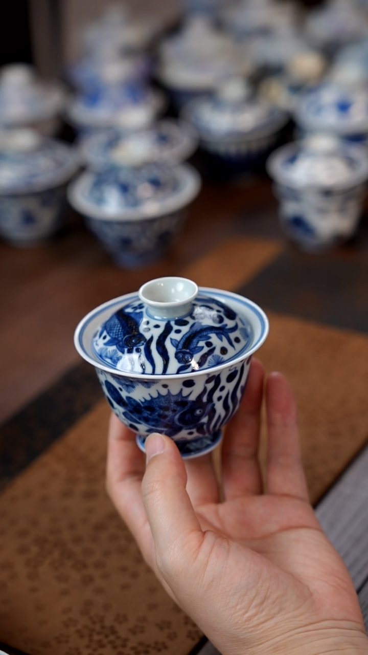 牧山鱼藻盖碗1111111111