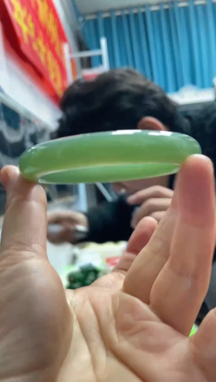 【闪购商品】和田玉颈饰未镶嵌A13且末蓝正圈58-59