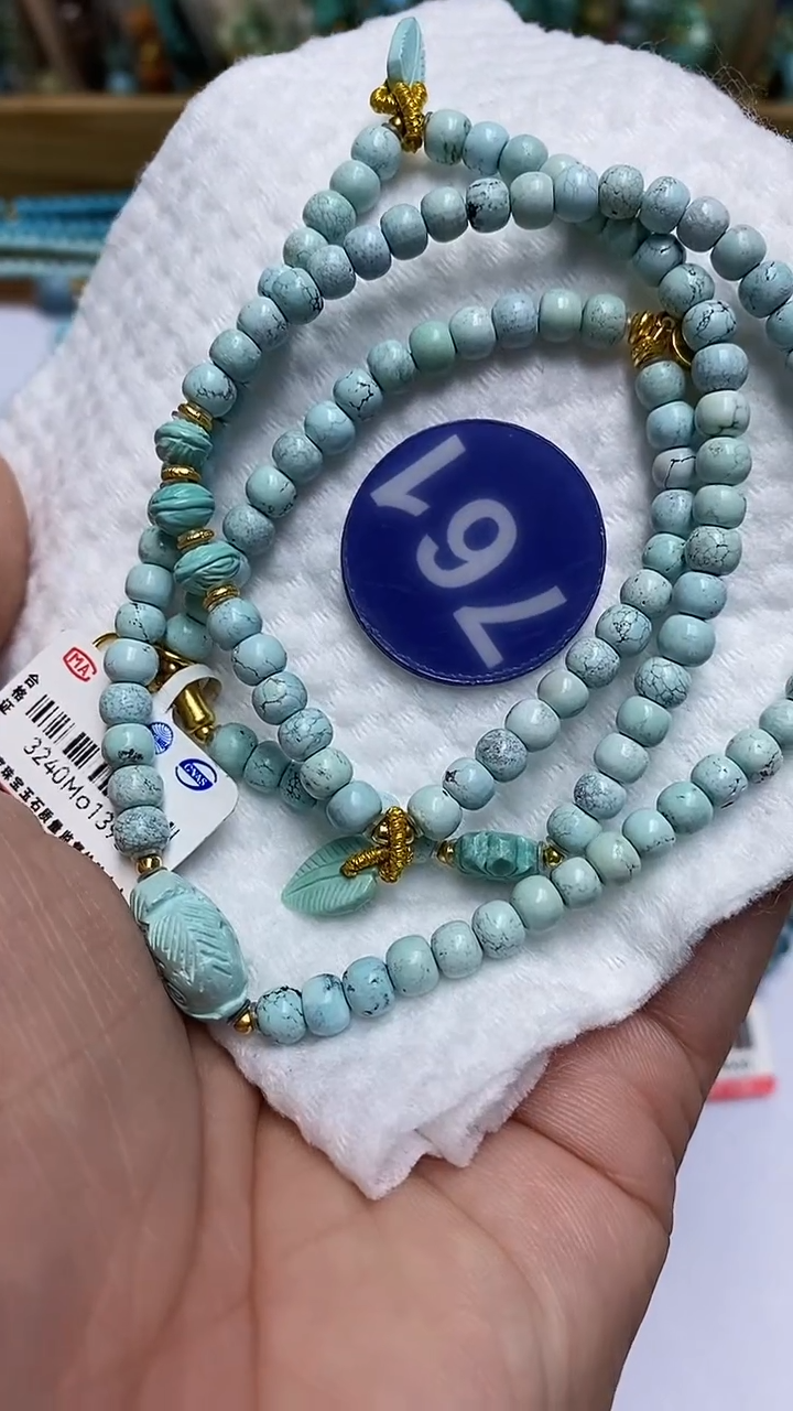 【闪购商品】绿松石手串银S925镶嵌761
