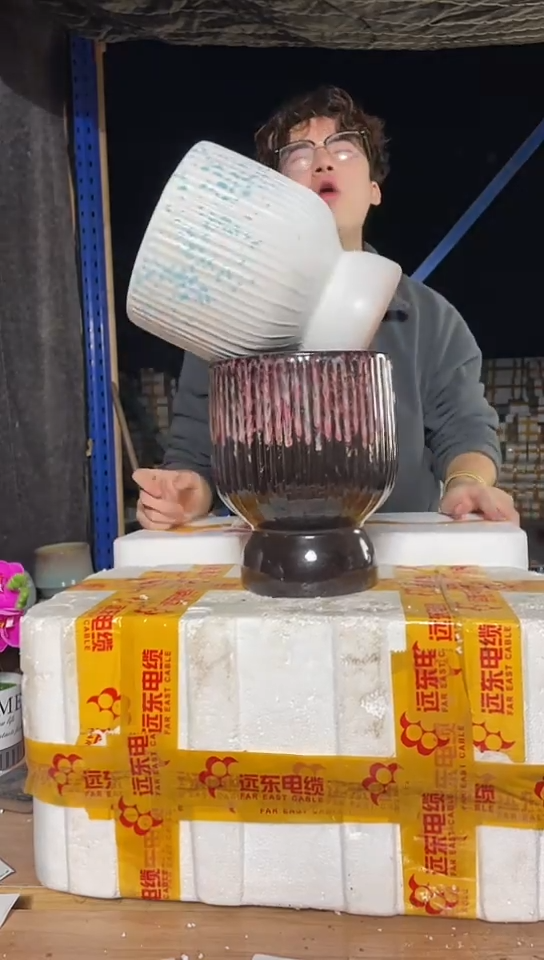 紫砂花盆宜兴紫砂粗陶花盆17*22